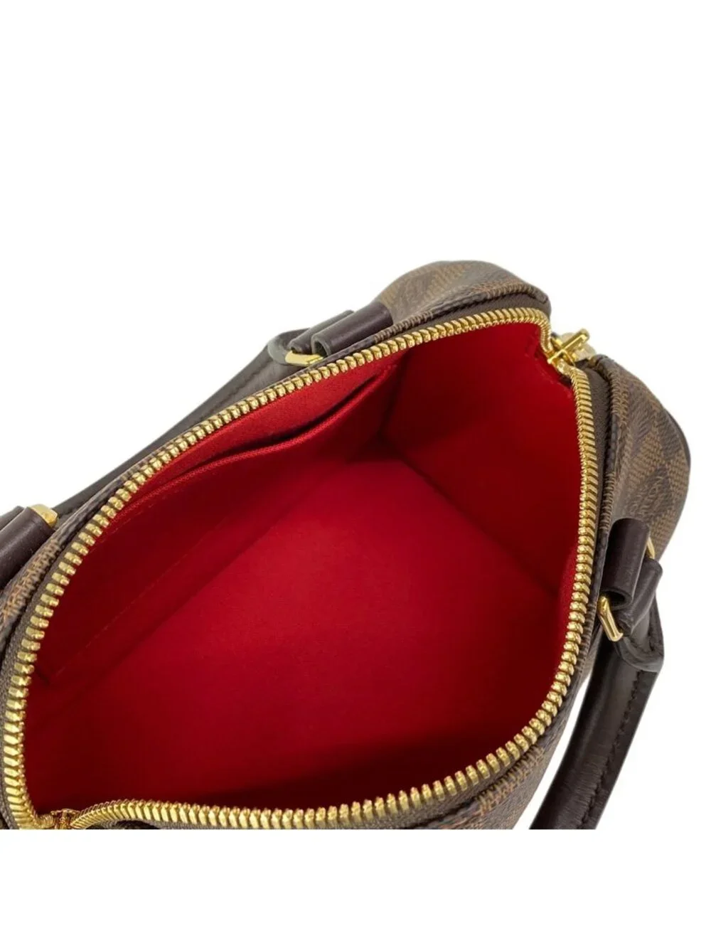 Louis Vuitton Handbag Damier Speedy Bandouliere Ebene Leather Cowhide